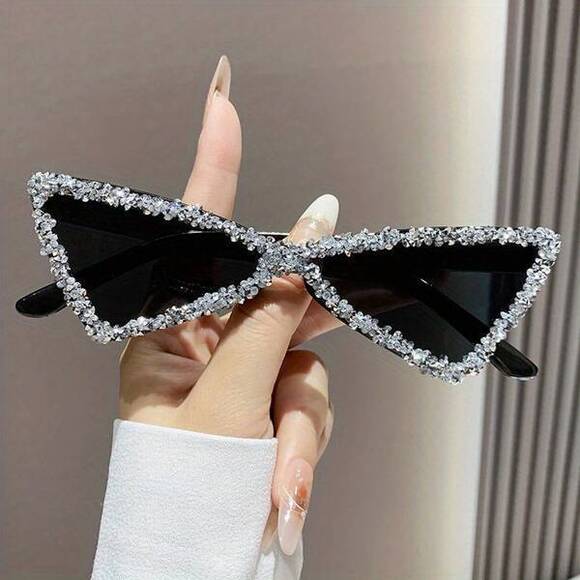 Triangle Crystal Sunglasses Sunglasses For Irregular Hi